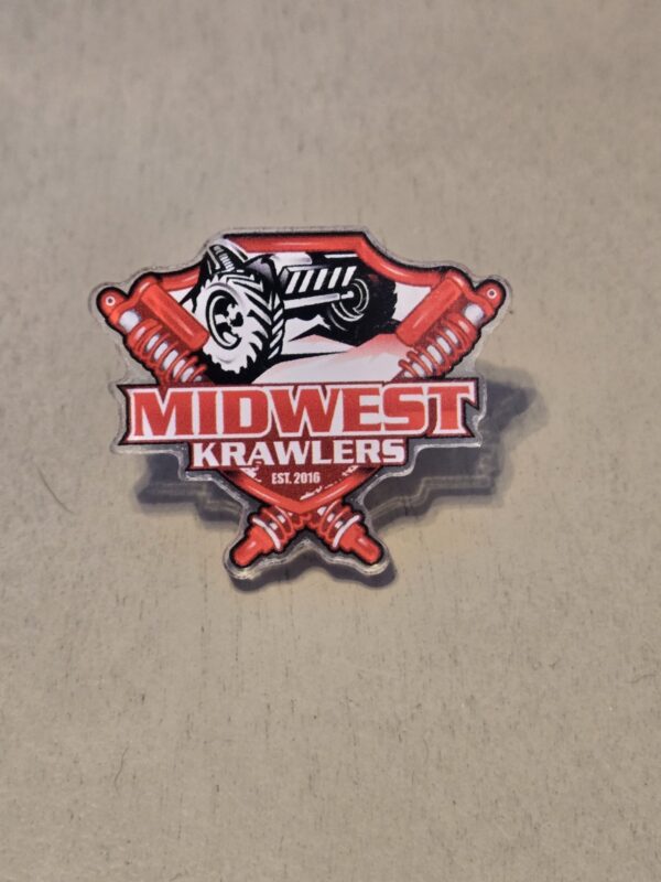 lapel pin mwk shield logo lapel pin